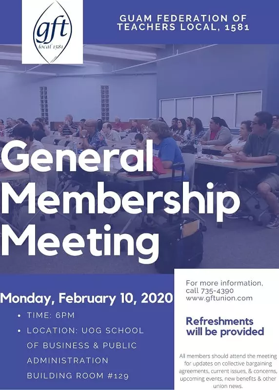 GENERAL MEMBERSHIP MEETING: MONDAY, FEBRUARY 10