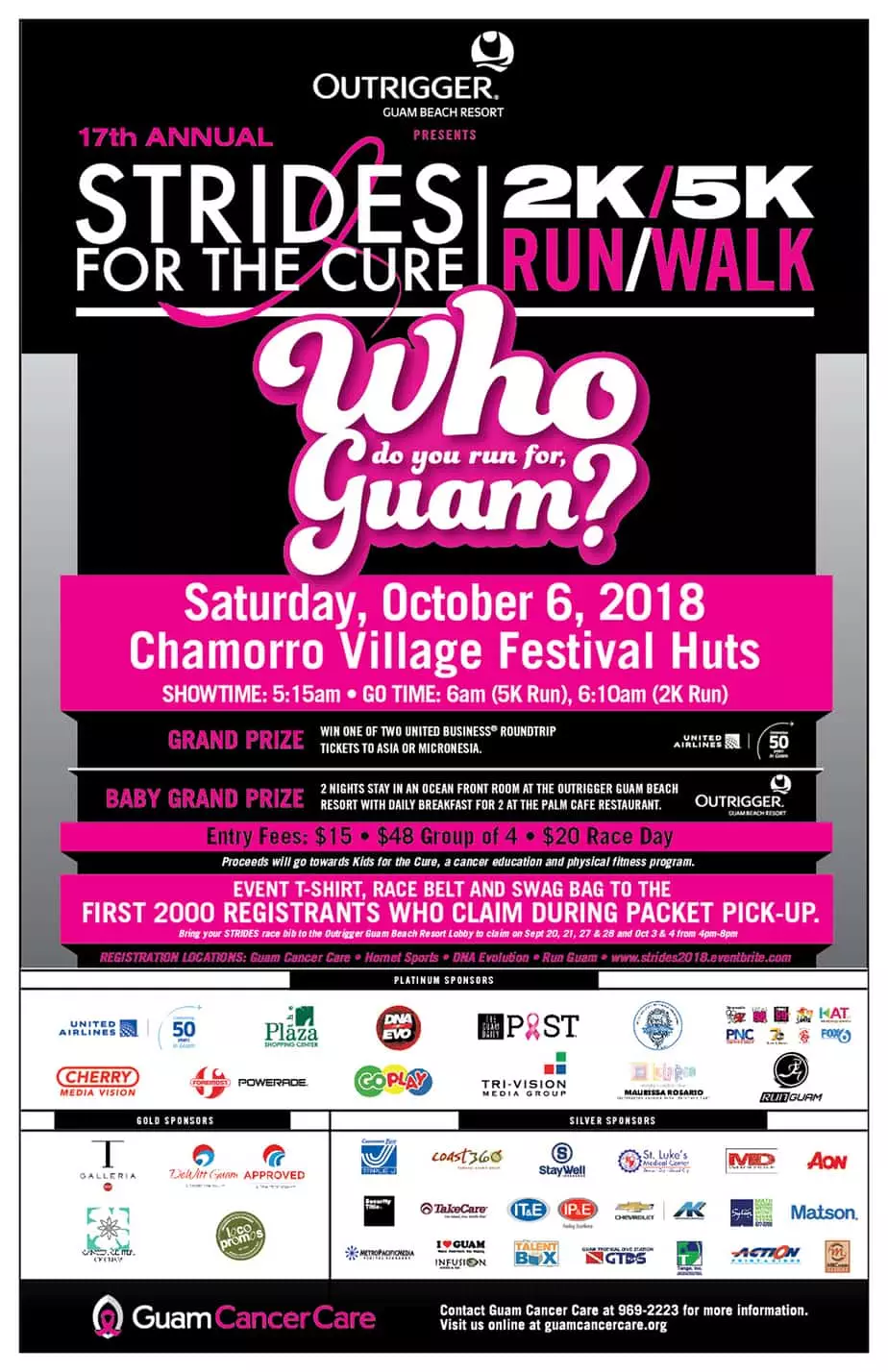 17th ANNUAL STRIDES FOR THE CURE 2K/5K RUN OCTOBER 6