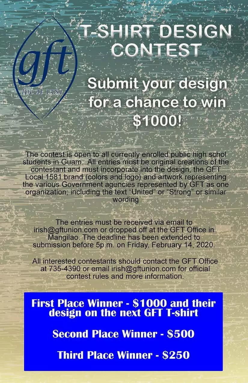 GFT T-SHIRT DESIGN CONTEST: ENTER FOR A CHANCE TO WIN $$$$ DEADLINE EXTENDED FEB14