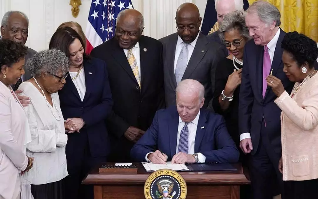 Biden signs Juneteenth Bill