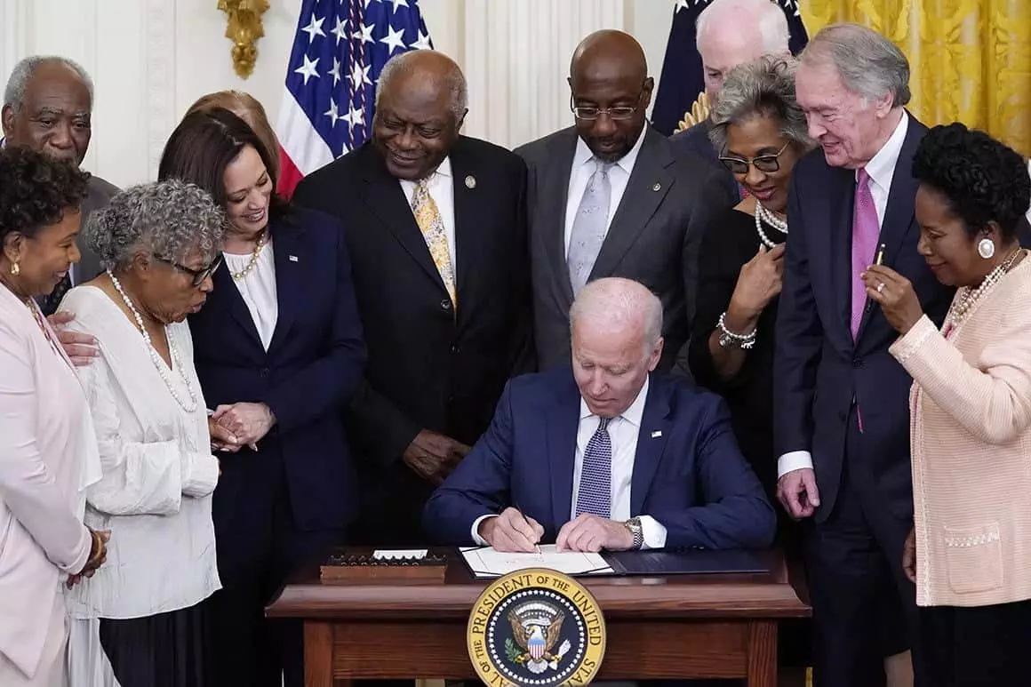 Biden signs Juneteenth Bill