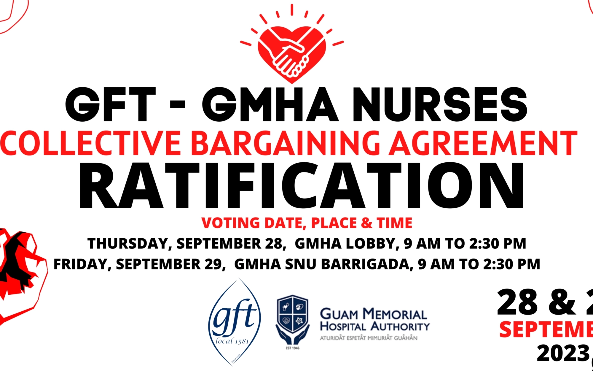 GFT-GMHA Ratification Schedule