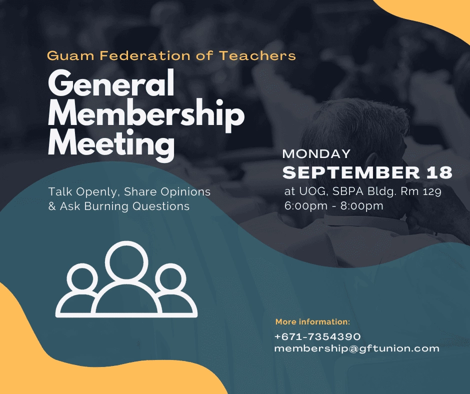 General Membership Meeting on Monday, September 18, 2023